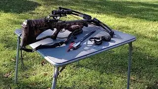 (40 yd Test shot ) after string and cable replacement on my ( Barnett Quad 400) Crossbow