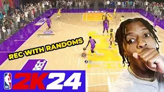 REC RANDOMS + My 7&rsquo;1 Demigod Center in NBA 2k24 Episode #1