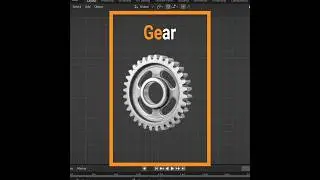 How to Model a Simple Gear in Blender-Beginner Tutorial #shorts #youtubeshorts #shortvideo #blender