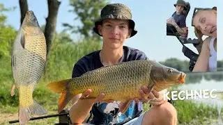 Lov kapra na štrkovisku Kechnec🎣😁