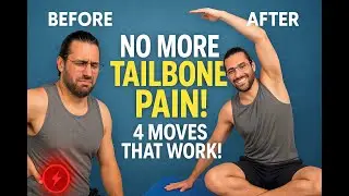 Get Rid of Tailbone Pain FAST! 🔥 4 Easy Exercises for Instant Relief | Coccyx & Lower Back Pain Fix