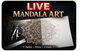 🔴 Live Perfect Mandala Art 🎨#MANDALAART#LIVE