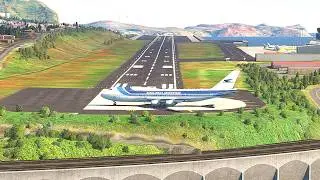 Heart-Stopping Takeoff! Giant Boeing 747 Aerolinas Argentinas at Madeira Airport Short Runway