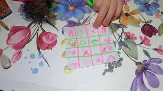 origami stars play tic tac toe part2