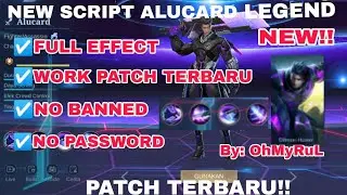 NEW!! SCRIPT ALUCARD LEGEND NO PASSWORD - SCRIPT ALU OBSIDIAN BLADE - FULL EFFECT VOICE SCRIPT 2004!