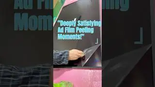 Super Healing Moment as the Advertising Film Gets Torn Off!&rdquo;#advertising  # #digitalsignage #lcd