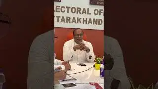 CEO Uttarakhand held a meeting with representatives of political parties.