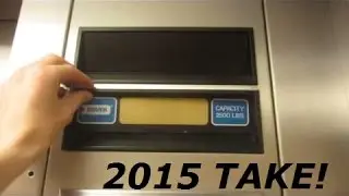 2015 retake: Dover Impulse hydraulic elevator at Sears, Crossroads Mall, Omaha NE