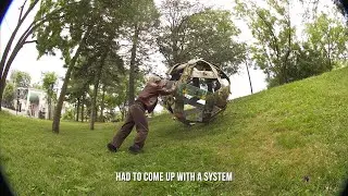 INSANELY HUGE SKATEBOARD SPHERE by Sam Helwig 🌐