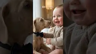 A Baby Meets a Puppy for the First Time 🐶👶 | Pure Trust & Joy