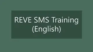 Обучение REVE SMS на английском языке
