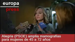Alegría (PSOE) ampliará la edad para que las mujeres de entre 45 y 72 años tengan mamografías