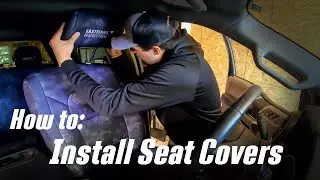 Seat Cover Installation and Review from Kryptek - Protect your truck!