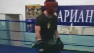 15 year old Gasiev(Black shirt) sparring Youth World Champion Hetag Kozaev