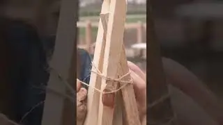 Building a TeePee Style TRELLIS! #gardeningtips #gardening #greenhouses