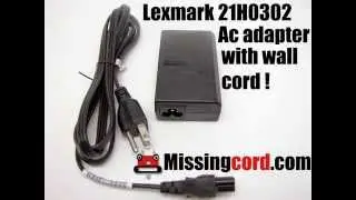 LEXMARK 21H0302 Ac Adapter with Power cord - Missingcord