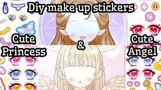 Diy Cute Princess & Cute Angel Princess Make Up Stickers