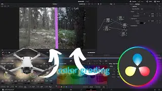 TUTORIAL: How to convert DJI D-Cinelike to Rec.709 and then color grade it in davinci resolve 18