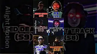 Jesse Quick vs XS vs Red Death vs Fast Track vs The Flash(iris) vs Trajectory #edit #speedster #dc