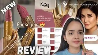 Kay Beauty x Falguni Shane Peacock Lipstick Swatches 😍 || Detailed Review 🤓💖 