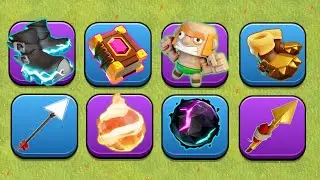 MELHORES EQUIPAMENTOS PARA CADA HERÓI NO CLASH OF CLANS!