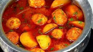 Desi 🥚Anda🥚 aloo ki bahut jabardast chatpati masale wali sabji 