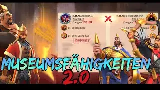 Rise of Kingdoms ~ Museumsbuff Test ~ Mehmed, CC, Martel und YSG