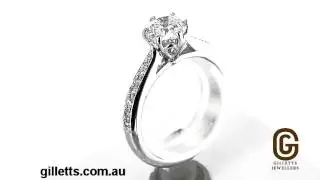 1ct certified diamond engagement ring