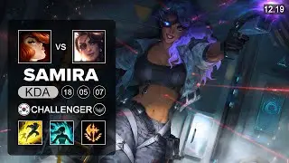 Samira vs Miss Fortune ADC - KR Challenger - Patch 12.19 Season 12
