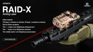 【WADSN Tactical】RAID X Aiming Laser (red/green/blue laser)!