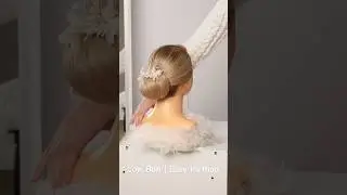 Low Bun |Easy method #hairstyle #hairtutorial #easymessybun #hair #lowbun #lowbunhairstyle