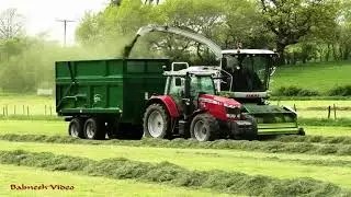 Fell Silage '19 - Claas 860 right in the Fells.  Massey Ferguson action.