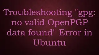 Troubleshooting 