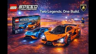 This video features the LEGO Speed Champions Lamborghini Revuelto & Huracán STO 77238