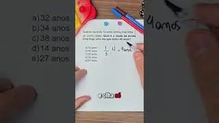 Questão de raciocínio Lógico e frações #matematica #educação