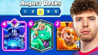 😱🥇TOP 5 BEST DECKS in AUGUST! | Recommendations for EVERYONE! | Clash Royale German