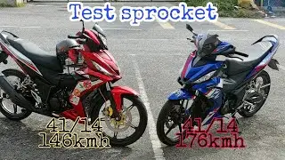 Honda Rsx150 setting sprocket 14/41 #hondarsx #hondarsx150 #hondars150malaysia