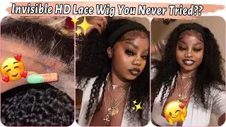 Never Go Wrong W/ Wavy Wig🤠 HD Lace Wig Install | Water Wave Hairstyle #Elfinhair Honest Review