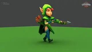 Archer - 3D Animations - Low Poly Game Characters