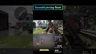 Karambit-piercing Hawk a perfect tool every #codm #tdm #player