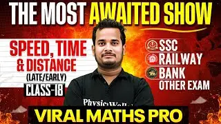 SSC Maths Classes 2026 | Time, Speed & Distance : Basic Concepts & Questions | Shubham Sir