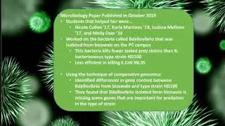 Gen Bio #scavhunt Dr. Williams Research
