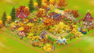 Thanksgiving design Festival ideas in hay day #hayday . hay day farm design 🍁🍂