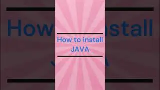 How to install JAVA! #shorts