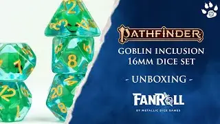 FANROLL: PATHFINDER GOBLIN 16mm DICE SET | UNBOXING | Band of Badgers