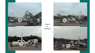 Counter flow asphalt mixing plant export to Malaysia