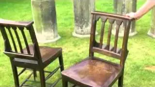 Antique Oak Christ Church Oxford University Antique Church / Chapel Chairs - UKAA