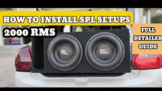 How to install SPL setups 2000RMS setup #redraudio #subwoofer #bass