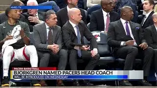 Pacers hire Nate Bjorkgren as new head coach - video courtesy: KMEG-TV