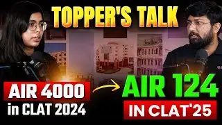 CLAT 2025 Topper Priya Dwivedi (AIR 124) Shares Her Preparation Journey | From Rank 4000 to 124